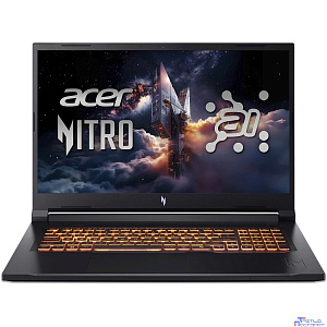 Acer Nitro V 17 AI ANV17-41-R0P2 [NH.QYVCD.006] Black 17.3" {FHD Ryzen 7 260/ 32Gb/ SSD1Tb/RTX 5060 8Gb/noOs}