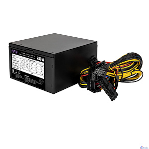 HIPER Блок питания MULTI HPB-750 (ATX 2.31, 750W, Active PFC, 80Plus BRONZE, 120mm fan, Black) BOX
