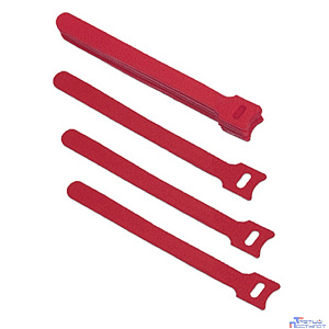 Cabeus CLAMP-150-RD Хомут для кабеля, липучка с мягкой застежкой, 150x14 мм, красный (10 шт.)