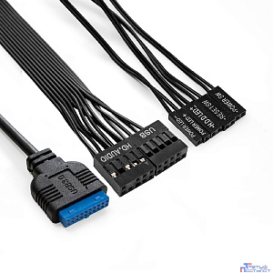 Exegate EX299205RUS Корпус Minitower ExeGate BAA-113U-UNS500 (mATX, БП UNS500 с вент. 12см, 2*USB+1*USB3.0, аудио, черный)