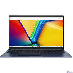 ASUS VivoBook 17 X1704VA-AU880 [90NB13X2-M00BN0] Quiet Blue 17.3" {FHD i5 120U/16GB/SSD512GB/Intel Graphics/FingerPrint/Backlit/DOS}