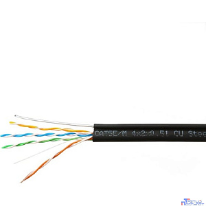 SkyNet Premium UTP outdoor 4x2x0,51 на тросу, медный, FLUKE TEST, кат.5e, однож., 305 м [CSP-UTP-4-CU-OUTR](АК5018344/1693136)