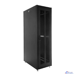 ЦМО Шкаф телекоммуникационный напольный ЭКОНОМ 42U (800x1000) дверь перфорированная 2 шт., цвет черный (ШТК-Э-42.8.10-44АА-9005)