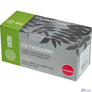 CACTUS TK-5230Bk Тонер-картридж для Kyocera P5021cdn/M5521cdn, Bk, 2,6K