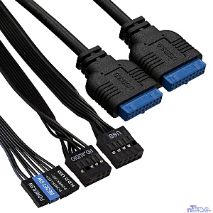 Exegate EX286438RUS Корпус Minitower ExeGate BA-309U2-AA350 (mATX, БП AA350 с вент. 8см, 1*USB+2*USB3.0, HD аудио, черный)