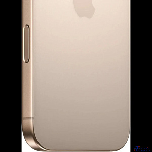 Apple A3294 iPhone 16 Pro 128Gb бежевый титан моноблок 3G 4G 2Sim 6.3" 1206x2622 iOS 18 48Mpix 802.11 a/b/g/n/ac/ax/be NFC GPS Protect