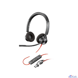Poly BW 8X220AA 3320 Stereo -M USB-C HS +USB-C/A Гарнитура проводная