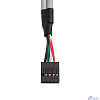 Exegate EX298294RUS Планка портов в корпус 2xUSB2.0 ExeGate BrctUSB2-2A (USB 2.0 9pin (IDC 9pin F) --> 2x USB 2.0 Af, кабель 20см)