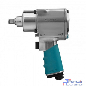 GROSS Гайковёрт пневматический ударный G1260,1/2",Twin Hammer, 813Нм, 7000 об/мин [57441]
