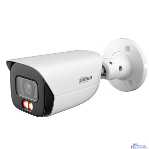 DAHUA DH-IPC-HFW3249EP-S-IL-0600B Уличная цилиндрическая IP-видеокамера 2Мп, 1/2.9” CMOS, объектив 6.0мм, видеоаналитика, микрофон, ИК 50м, LED 50м, IP67, металл