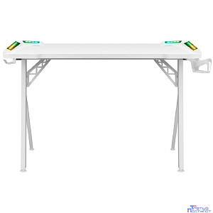 Игровой компьютерный стол Infinity RGB,подвес круж+гарн.,бел,120 DEFENDER