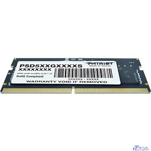 DDR5 16GB 5600MHz Patriot PSD516G560081S Signature RTL PC5-44800 CL46 SO-DIMM 288-pin 1.1В single rank Ret