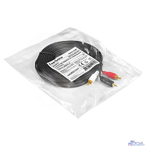 Exegate EX294735RUS Кабель аудио ExeGate EX-CCA-458-10.0 (3.5mm Jack M/2xRCA M, 10м, позолоченные контакты)