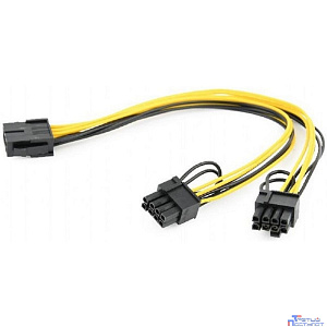 Cablexpert Кабель питания PCI-Express 8-пин на 6+2 пин x 2 шт., 0.3 м (CC-PSU-85)