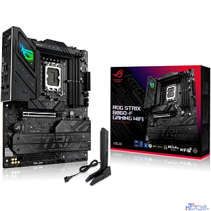 ASUS ROG STRIX B860-F GAMING WIFI (Socket 1851, ATX 4xDDR5(256GB), DP/ HDMI, 1xPCIe 5.0x16/1xPCIe 4.0x16, 1xLAN(2.5GbE), Wi-Fi, BT,Thunderbolt 4, 4xSATA 6Gb/s, 4xM.2, 2xType-C, 7xUSB 3.2)