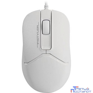 Мышь A4Tech Fstyler FM12 белый оптическая (1200dpi) USB (3but)