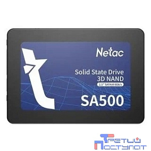 Твердотельный накопитель Netac SA500 2.5 SATAIII [NT01SA500-2T0-S3X] 3D NAND SSD 2TB, R/W up to 530/475MB/s 3Y