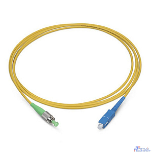 Cabeus FOP(s)-9-FC/APC-SC/UPC-1m Шнур оптический simplex FC/APC-SC/UPC 9/125 sm 1м LSZH