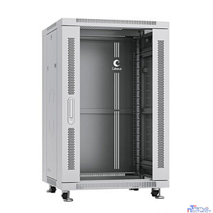 Cabeus SH-05C-18U60/80 Шкаф монтажный телекоммуникационный 19" напольный для распределительного и серверного оборудования 18U 600x800x988mm (ШхГхВ) передняя стеклянная и задняя сплошная металлическая