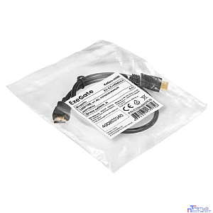 Exegate EX294682RUS Кабель HDMI ExeGate EX-CC-HDMI-0.5 (19M/19M, 0,5м, v1.4b, позолоченные контакты)