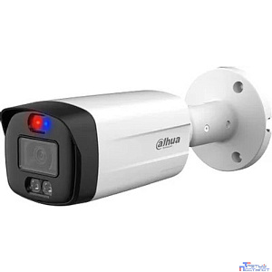 DAHUA DH-HAC-ME1509THP-A-PV-0360B-S2 Уличная цилиндрическая HDCVI-видеокамера Full-color Starlight с активным сдерживанием 5Мп, объектив 3.6мм, ИК 40м, LED 40м, IP67, корпус: металл, пластик