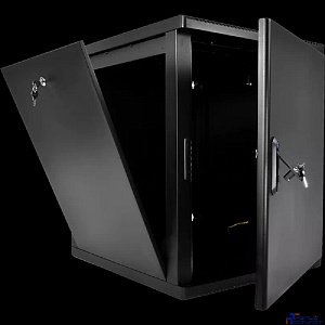 ЦМО Шкаф телекоммуникационный настенный разборный 15U (600 x 520) съемные стенки, дверь металл, цвет черный (ШРН-М-15.500.1-9005)
