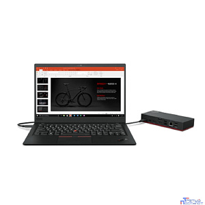 Lenovo [40AY0090EU] ThinkPad Universal USB-C Dock  2x DP 1.4, 1x HDMI 2.0, 3x USB 3.1, 2x USB 2.0, 1x USB-C, 1x RJ-45, 1x Combo Audio Jack 3.5mm