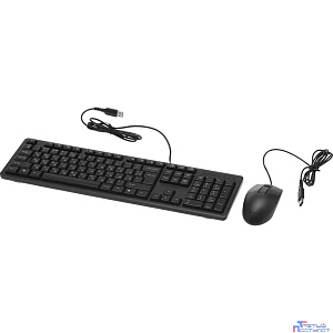 Комплект (клавиатура+мышь) A4TECH KR-3330S, USB, проводной, черный