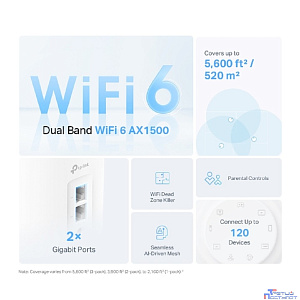 TP-Link Deco X10(3-pack) AX1500 Домашняя Mesh Wi-Fi система