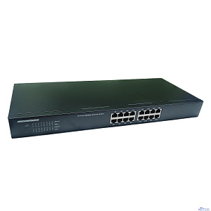 NEOMAX неуправляемый коммутатор NMS-116P-1000-SR, 16 портов 1000 Mbps, металл Rack