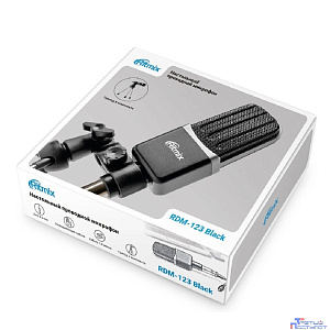 RITMIX RDM-123 Black {Подключение XLR - jack 3,5 мм, }