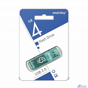 Smartbuy USB Drive 4GB Glossy series Green (SB4GBGS-G)