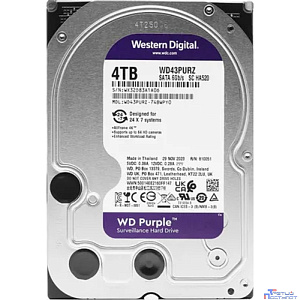 4TB WD Purple (WD43PURZ) {Serial ATA III, 5400- rpm, 256Mb, 3.5"}