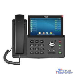 Fanvil X7(rev B-V2) 20 линии SIP, HD аудио,7 "сенсорный экран 800x480, имеет 2 порта Gigabit LAN, питание PoE, WIFI, Bluetooth