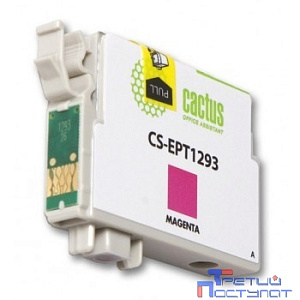 Cactus EPT1293 Картриджи  для  Epson Stylus Office B42/BX305/BX305F/BX320/BX525/BX625/SX420/SX425/SX525/SX622,пурпурный