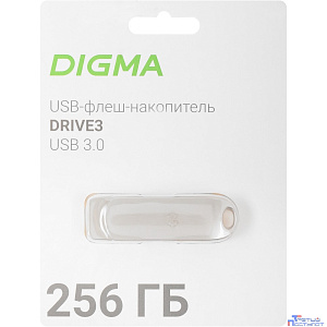 Digma USB Drive 256GB DRIVE3 DGFUM256A30SR USB3.0 серебристый