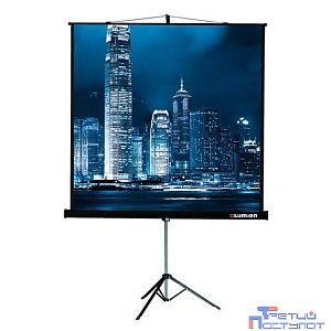 Lumien Master View LMV-100105 Экран на треноге 244x244 см Matte White FiberGlass черн. кайма по периметру, устойчивый штатив 1:1
