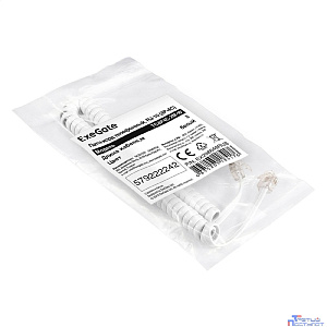 Exegate EX298649RUS Патч-корд телефонный ExeGate TC4P4C-2M-W (шнур для телефонной трубки, витой, RJ-10 (4P-4C), 2м, белый)