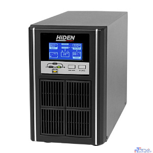 ИБП HIDEN EXPERT UDC9201S, встроенные АКБ в корпусе (3х7А/ч), 1 kVA/0,9 {С двойным преобразованием напольного исполнения 1000 ВА / 900 Вт, 2 розетки Schuko}