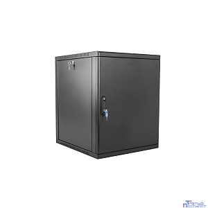 ЦМО Шкаф телекоммуникационный настенный сварной 12U (600 x 350) съёмные стенки, дверь металл, чёрный, ШРН-12.350.1-9005