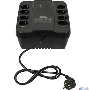 PowerCom Spider SPD-1000N ИБП {OffLine, 1000VA/550W, Tower, 8xEURO: 4 с резервным питанием, 4 с фильтрацией} (332717)