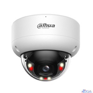 DAHUA DH-IPC-HDBW3449EP-AS-IL-0360B Уличная купольная IP-видеокамера 4Мп; 1/2.9” CMOS; объектив 3.6мм видеоаналитика ИК 40м, LED 40м тревож P67, IK10 корпус: металл