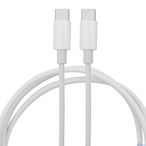 Bion Кабель для зарядки USB Type-C - USB Type-C (CM/CM), 3A, 60W, USB 2.0, 1 м, белый [BXP-CCP-USBC-CMCM-1M-W]