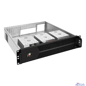 Exegate EX297728RUS Серверный корпус ExeGate Pro 2U450-06 <RM 19", высота 2U, глубина 450, без БП, 2*USB>