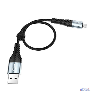 HOCO HC-10543 X38/ USB кабель Micro/ 1m/ 2.4A/ Нейлон/ Black