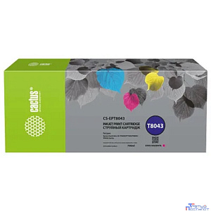 Картридж струйный Cactus CS-EPT8043 T8043 пурпурный (700мл) для Epson SureColor SC-P6000/7000