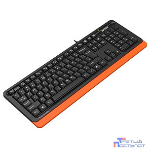 Клавиатура A4Tech Fstyler FKS10 черный/оранжевый USB [1530190]