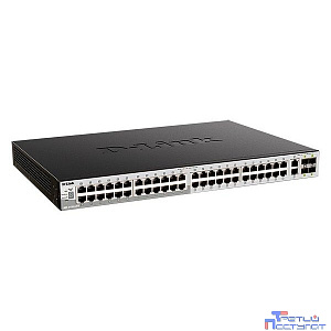 D-Link DGS-3130-54PS/B2A PROJ Управляемый L3 стекируемый коммутатор с 48 портами 10/100/1000Base-T, 2 портами 10GBase-T и 4 портами 10GBase-X SFP+ (48 портов PoE 802.3af/at, PoE-бюджет 370 Вт)