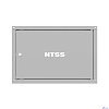 NTSS Шкаф настенный телекоммуникационный NTSS LIME 6U 550х600х370мм, 2 профиля 19, дверь сплошная металл, боковые стенки несъемные, разобранный, серый RAL 7035 NTSS-WL6U5560FD