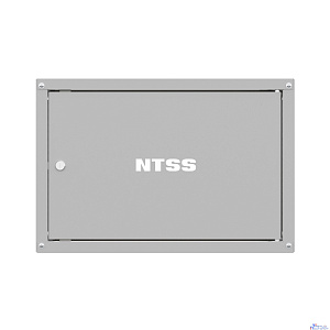 NTSS Шкаф настенный телекоммуникационный NTSS LIME 6U 550х600х370мм, 2 профиля 19, дверь сплошная металл, боковые стенки несъемные, разобранный, серый RAL 7035 NTSS-WL6U5560FD